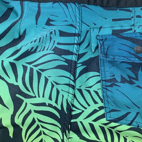 Old Navy Mens Swim Trunks Shorts Size 30 Drawstring Palm Surfing Elastic Waist - Picture 10 of 10